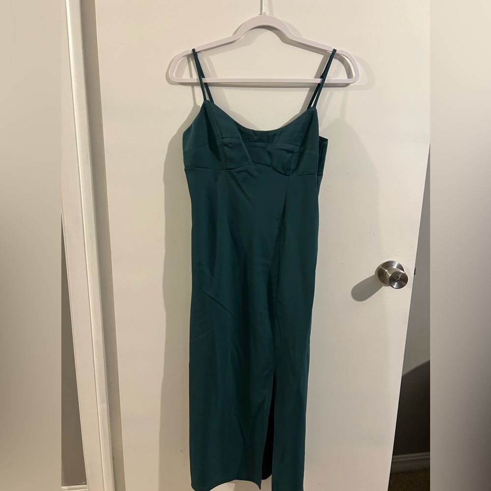 Target brand emerald midi dress